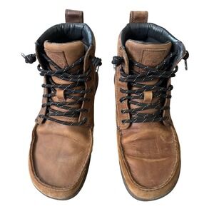 Lems Boulder Boot Waterproof Unisex 10 Men 11.5 Women Brown Leather